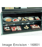 #16801 Photo Of Japanese Makizushi Sushi And Shrimp Food On Display