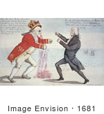 #1681 King George Iii Boxing With James Madison