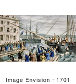#1701 The Destruction Of Tea At Boston Harbor
