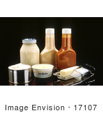#17107 Picture Of A Still Life Of Butter Margarine Mayonnaise Salad Dressing And Shortening