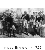 #1722 Washington Taking Leave Of The Officers Of His Army