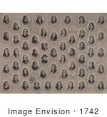 #1742 Portraits And Autographs of the Signers of the Declaration of Independence by JVPD