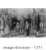 #1771 The First Meeting Of Washington And Lafayette
