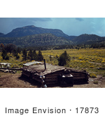 #17873 Photo Of A Dougout House In A Valley Near Mt Allegro Pie Town New Mexico