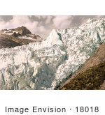 #18018 Picture Of The Jagged Surface Of The Rhone Glacier Valais Swiss Alps Switzerland