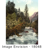 #18048 Picture Of Gorges Of The Landquart Klosters Grisons Switzerland