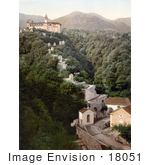 #18051 Picture Of The Madonna Del Sasso And Shrines Locarno Tessin Switzerland