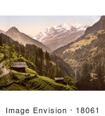 #18061 Picture Of Kienthal And Alpine Hut In Bernese Oberland Switzerland
