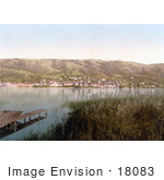 #18083 Picture Of The Village Of Zug On The Shore Of Lake Zug Switzerland