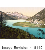 #18145 Photo Of Silvaplana Lake In The Upper Engadine Valley Grisons Switzerland