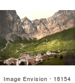 #18154 Photo Of The Village Of Leukerbad In The Swiss Alps Leuk Valais Switzerlan