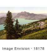 #18178 Photo Of A Hillside Village Kaltbad Pilatus Rigi Switzerland