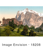 #18208 Photo Of Hotel Baren Near Wetterhorn Mountain Bernese Oberland Switzerland