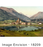 #18209 Photo Of The Waterfront Village In Tarasp Fontana Lower Engadine Grisons Switzerland