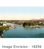 #18256 Photo Of The Village Of Rheinfelden On The Rhine River Aargau Switzerland