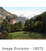 #18272 Photo Of The Ruins Of Unspunnen Castle Wilderswil Interlaken Bernese Oberland Switzerland