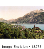 #18273 Photo Of The Village Of Brienz On Brienz Lake Berne Bernese Oberland Switzerland