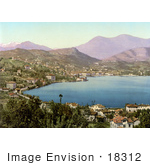 #18312 Photo Of The Waterfront Village Of Lugano On The Lake Switzerland