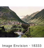 #18333 Photo Of The St Gotthard Railway In Goschenen Uri Switzerland