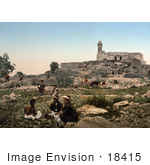 #18415 Photo Of The Tomb Of Samuel Nebi-Samuel Plain Of Mizpah Holy Land Israel