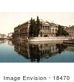 #18470 Photo Of A Waterfront Courthouse Palais De Justice In Ghent Belgium