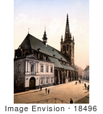 #18496 Photo Of The Saint Gertrude Church In Louvain Belgium