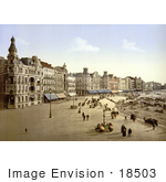 #18503 Photo Of People Strolling Along The Beach Ostend Belgium