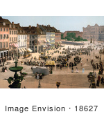 #18627 Photo Of Busy Hochbrucke Square Copenhagen Denmark