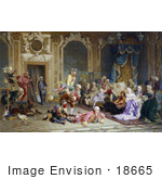 #18665 Photo of Parrots and Entertainers Performing for Empress Anna, Anna of Russia, Queen Anna by JVPD