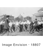 #18807 Photo Of Men Playing Tug Of War At Columbia University