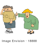 #18888 Wife Turning Off Her Husban’S Switch No Sex Tonight Clipart