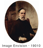 #19010 Photo Of A Self Portrait Of Francesco Hayez At 88 Years Of Age