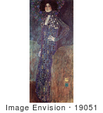 #19051 Photo Of A Portrait Of Emilie Floge By Gustav Klimt