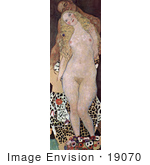 #19070 Photo of Adam and Eve by Gustav Klimt by JVPD