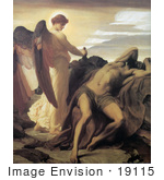 #19115 Photo Of Elijah In The Wilderness By Frederic Lord Leighton