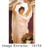#19154 Photo Of A Beautiful Woman In The Sunlight Invocation By Frederic Lord Leighton