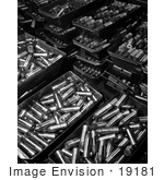 #19181 Photo of 37 mm Armour Piercing Aluminum Castings in a Factory, 1942 by JVPD