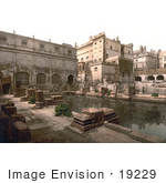 #19229 Photo Of A Pool At Thermae Or Roman Baths In Bath England