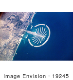 #19245 Photo Of The Artificial Palm Island Palm Jumeirah On The Persian Gulf In Dubai