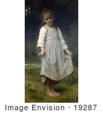 #19287 Photo Of A Girl Holding Her Dress Out The Curtsey By William-Adolphe Bouguereau