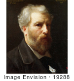 #19288 Photo Of A Self-Portrait Presented To M Sage By William-Adolphe Bouguereau