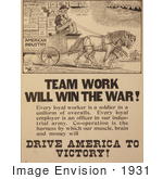 #1931 Team Work Will Win The War!
