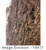 #19417 Photo Of Men Climbing A Mountainside Hollental Devil’S Bathroom Lower Austria Austro-Hungary
