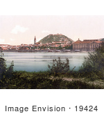 #19424 Photo Of The Waterfront Village Of Hainburg In Austria Austro-Hungary