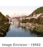 #19562 Photo Of The Village Of Ljubljana Laibach On The Ljubljanica River In Carniola Slovenia