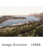 #19568 Photo Of The Harbor And Village Of Gravosa In Dalmatia