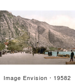#19582 Photo Of People With Boats At The Shore At Settentrione In Kotor Cattaro Dalmatia