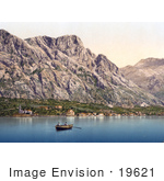 #19621 Photo Of The Village Of San Matteo As Seen From Dobrota In Montenegro