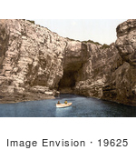 #19625 Photo Of The Cave Of Lacroma On The Adriatic Sea At Dubrovnik Ragusa Croatia
