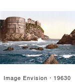 #19630 Photo Of The San Lorenzo Fort In Dubrovnik Ragusa Dalmatia